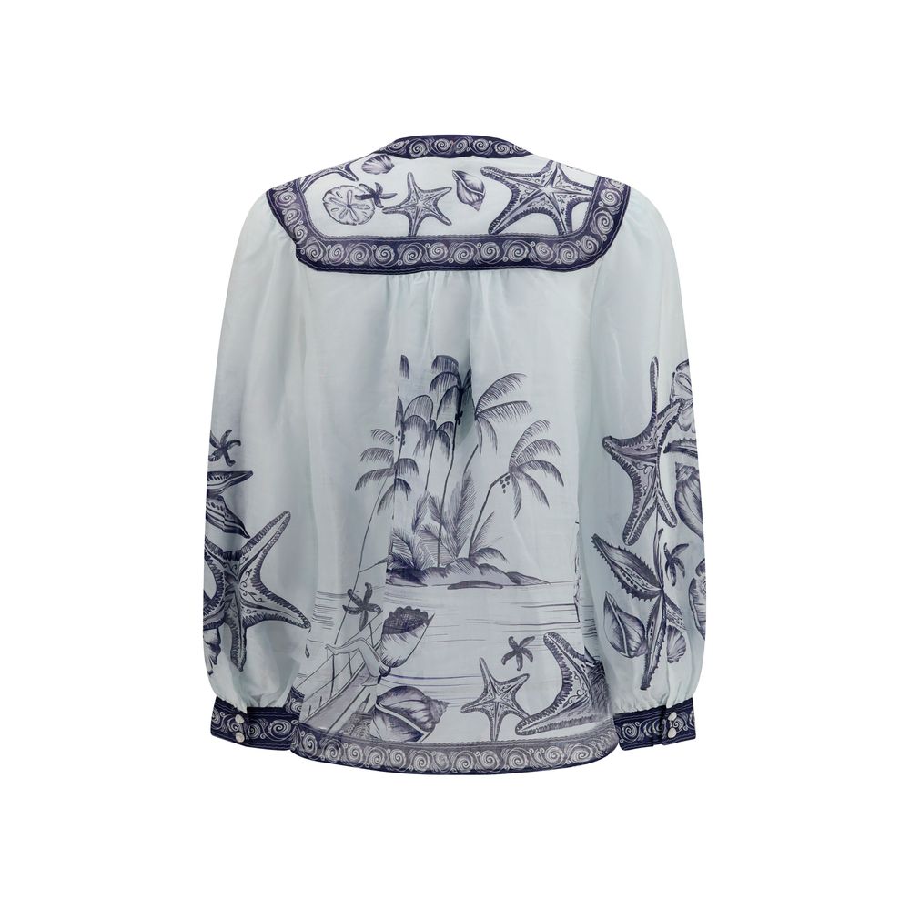 White Ramie Blouse