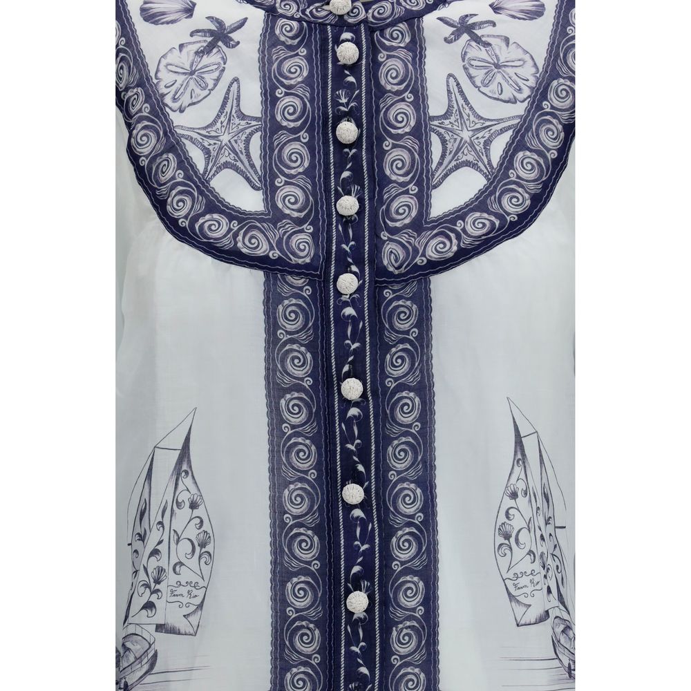 White Ramie Blouse