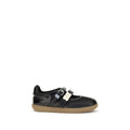 Black Polyester Ballet Flats