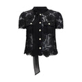 Black Polyester Blouse
