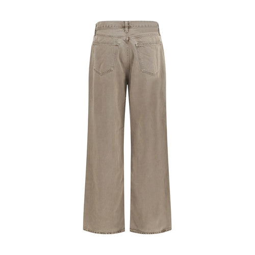 Agolde Brown Cotton Casual Pants