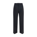 Black Wool Oves Aries Flared Pants