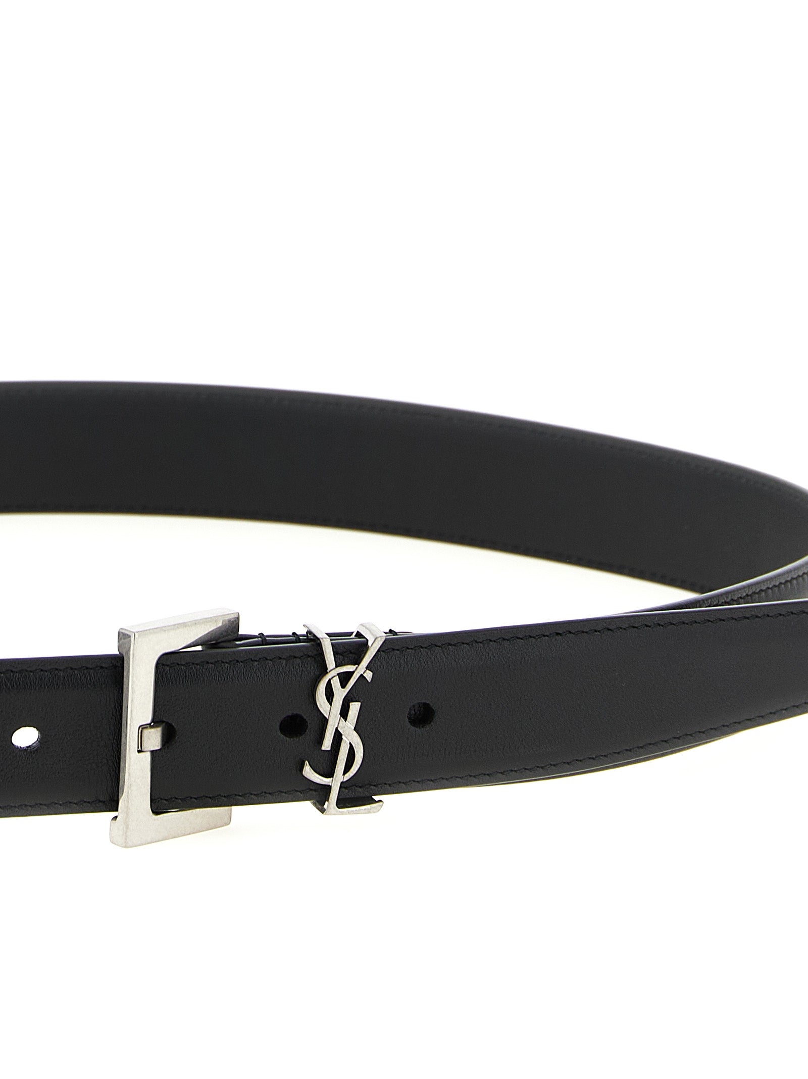 Black Calfskin Regular Belt