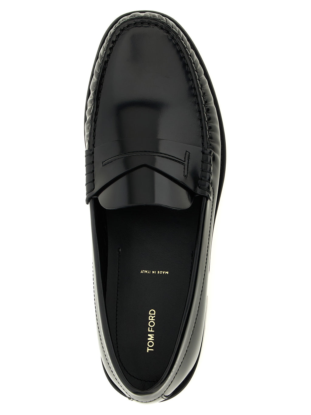 Black Calfskin Slip-On Loafers