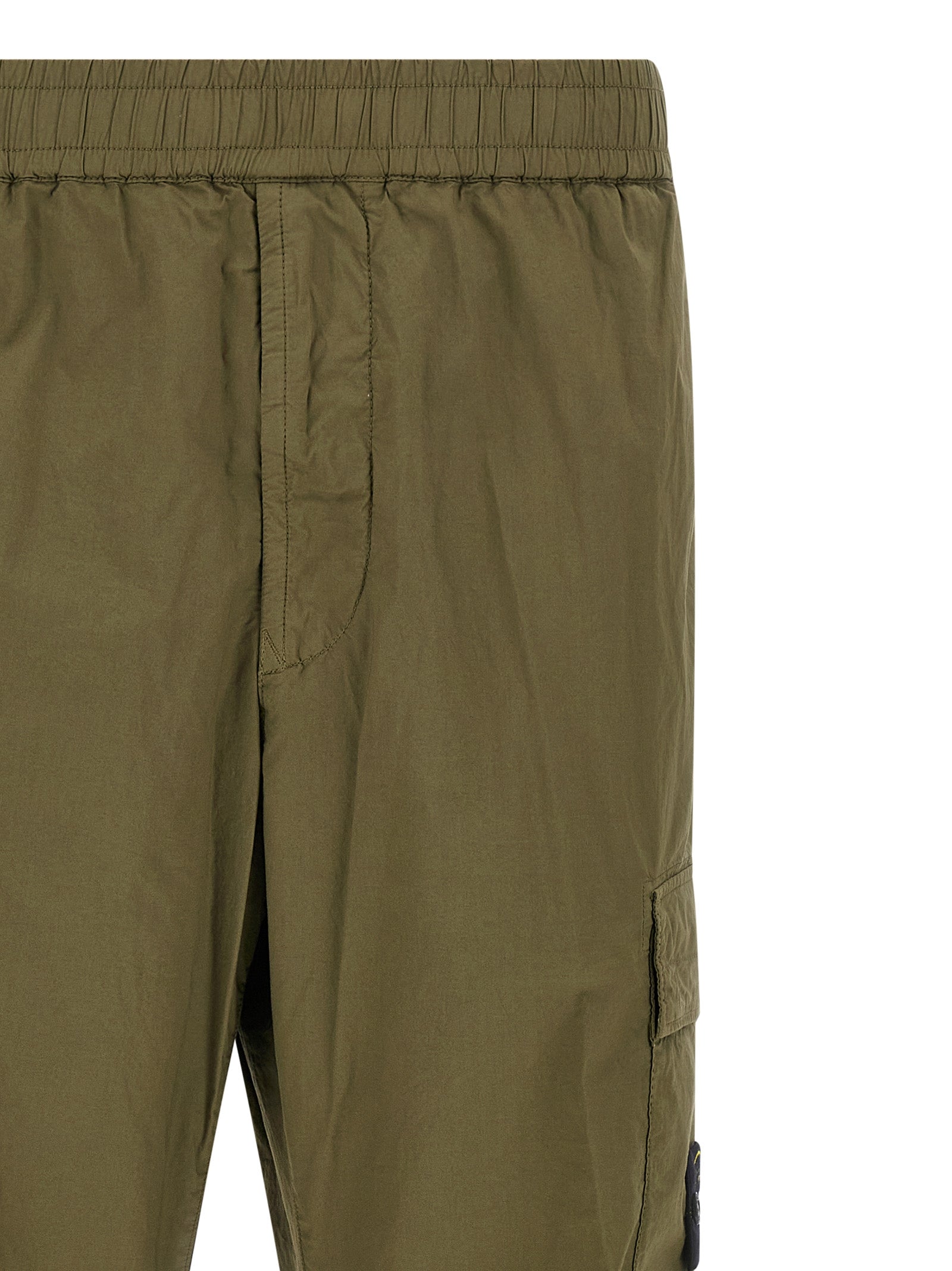Bicolor Cotton Cargo Pants