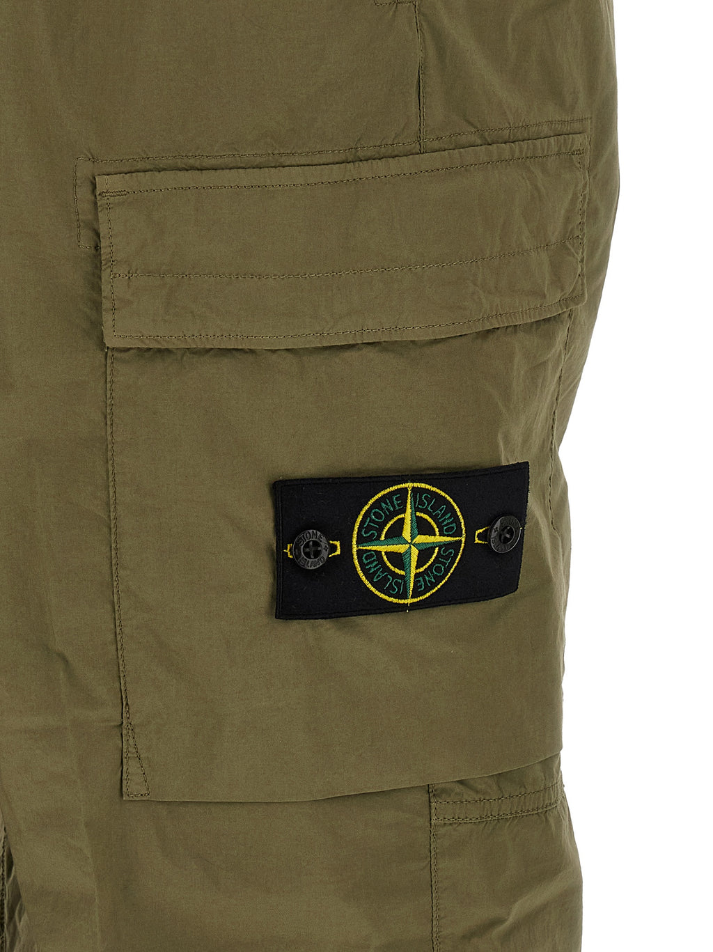 Bicolor Cotton Cargo Pants