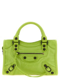 Bicolor Lamb Leather Handbag