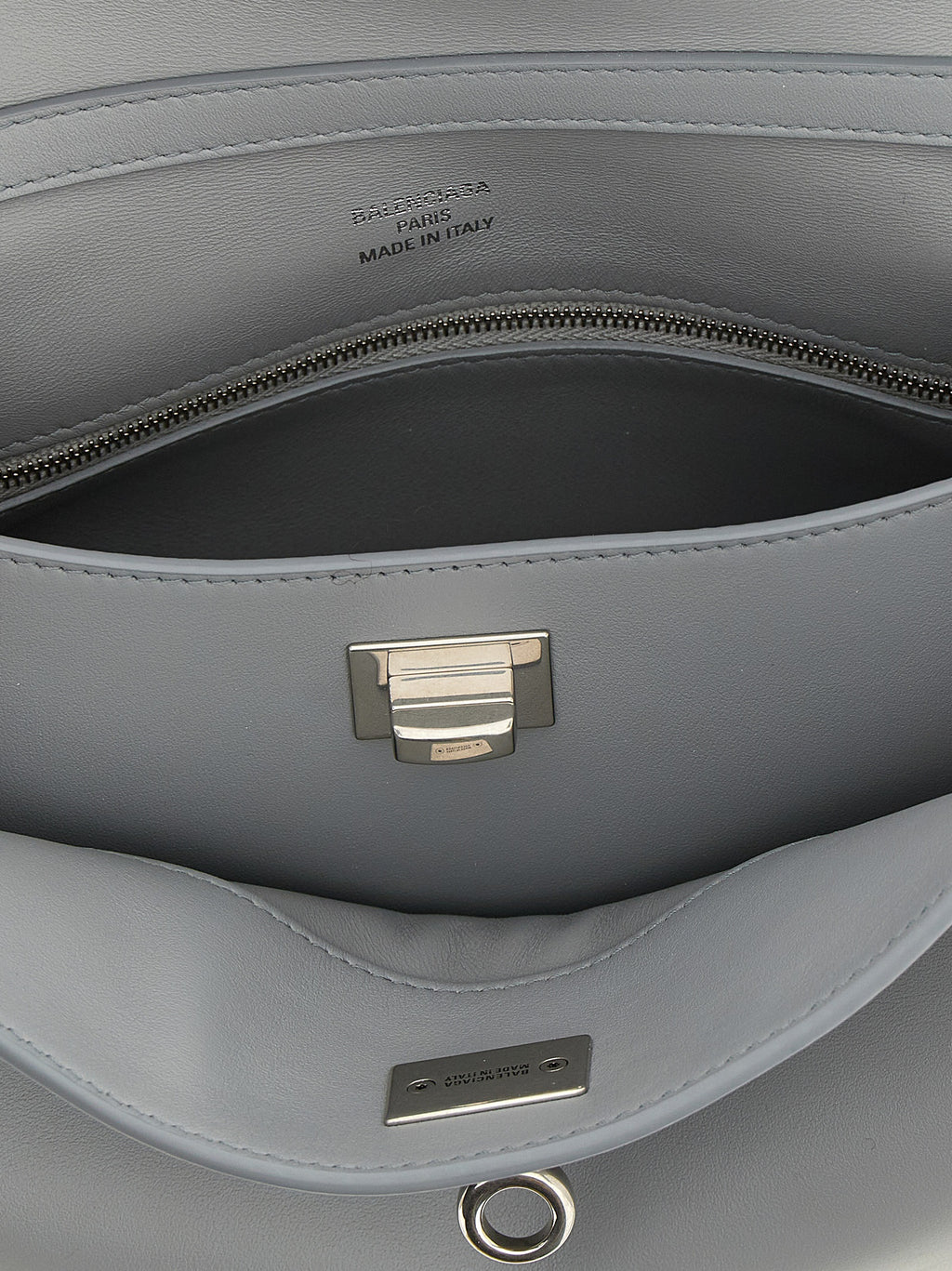 Gray Calfskin Handbag