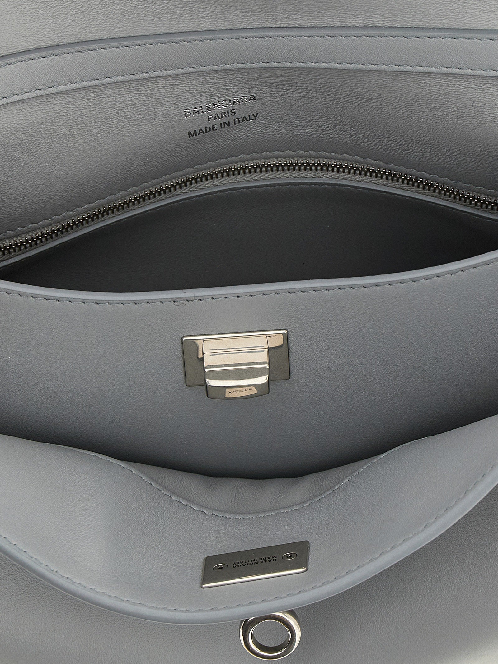 Gray Calfskin Handbag