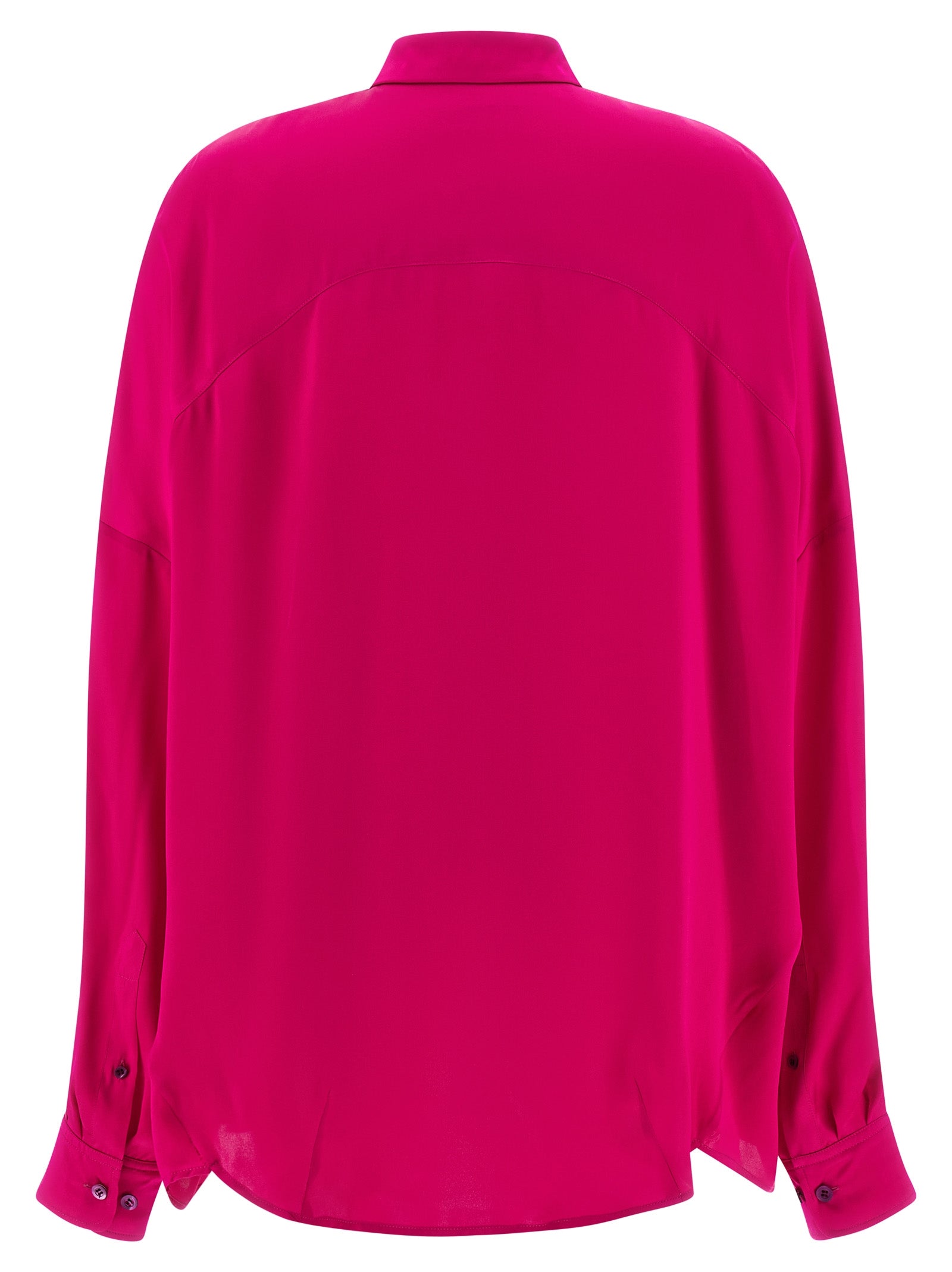 Fuchsia Silk Blouse