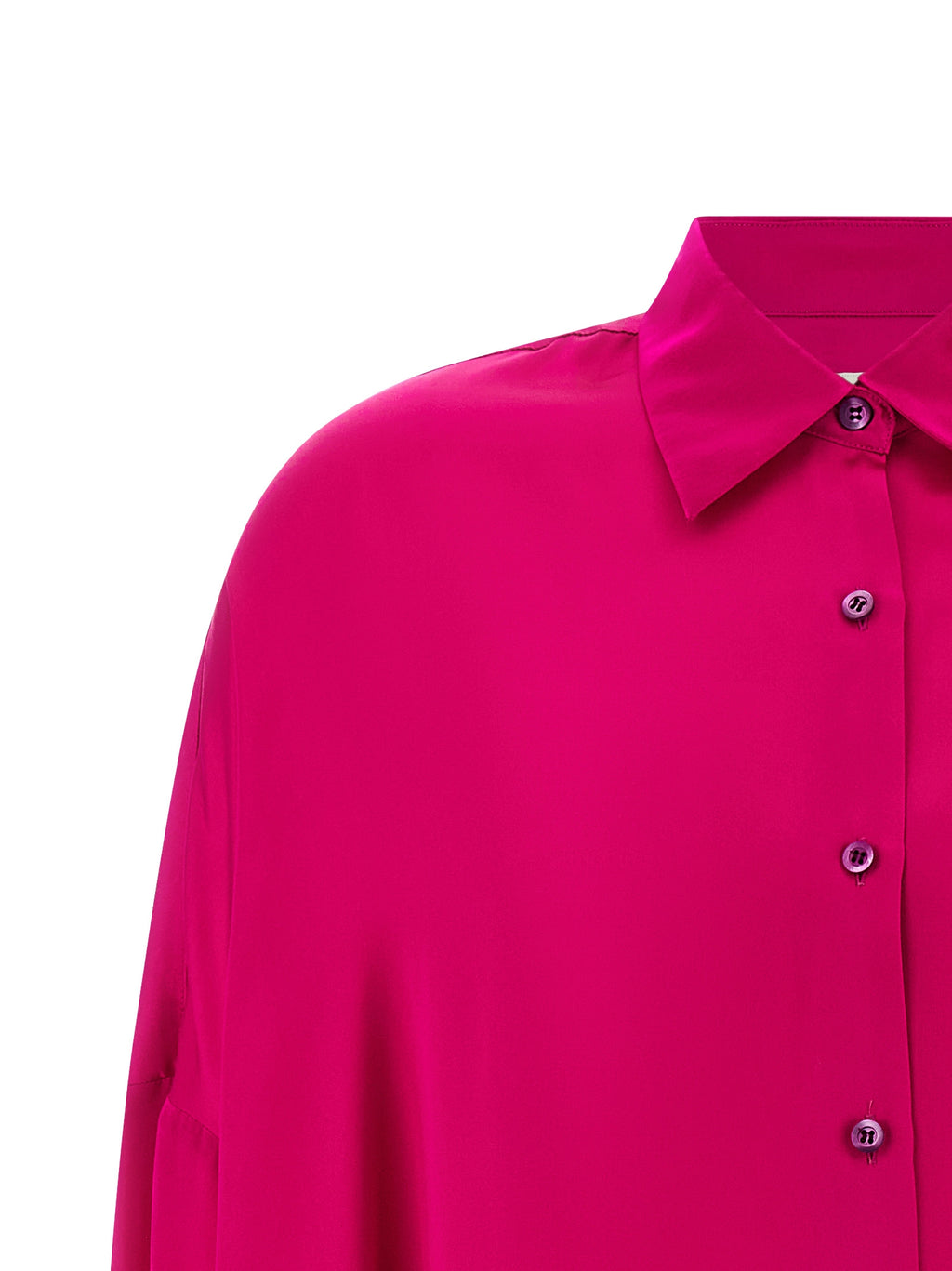 Fuchsia Silk Blouse