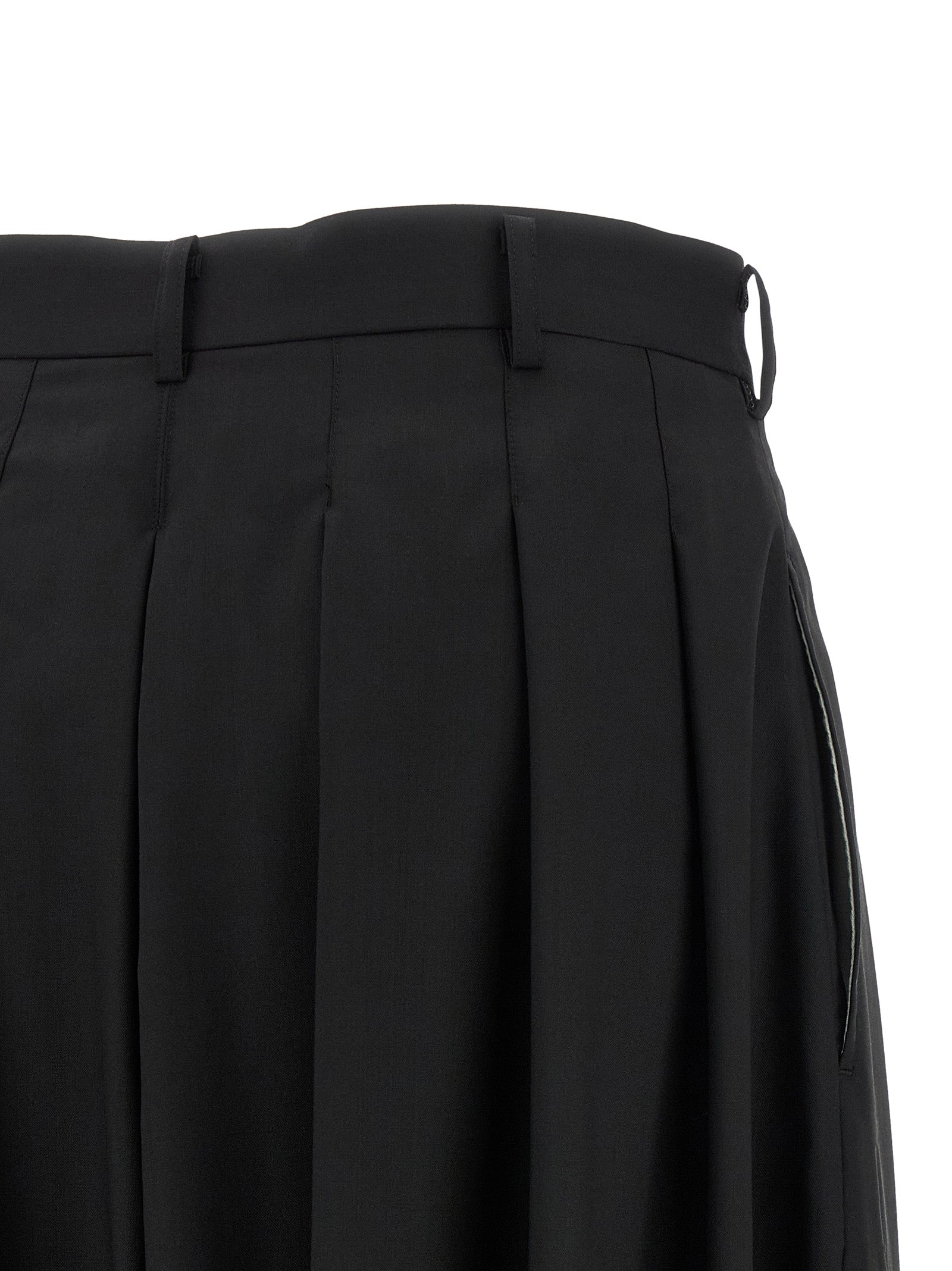 Black Wool Pants