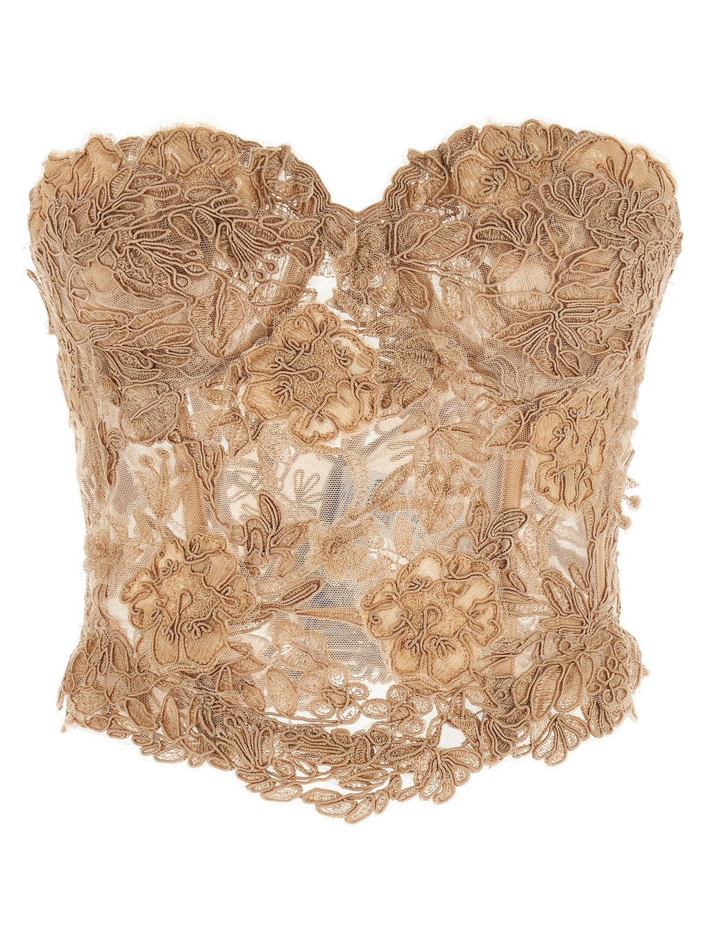 Beige Cotton Tank Tops