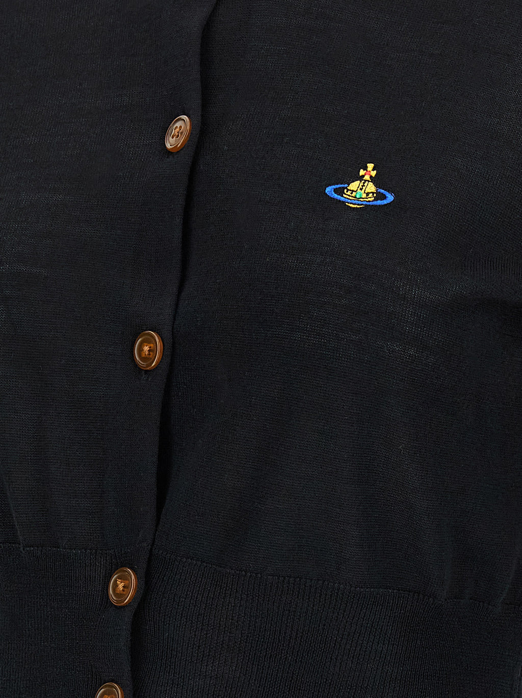 Black Cotton Cardigan