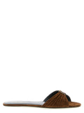 Brown Calfskin Slides