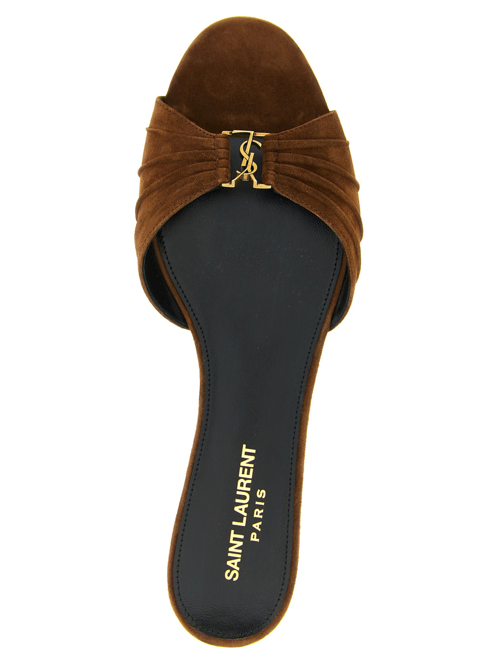 Brown Calfskin Slides