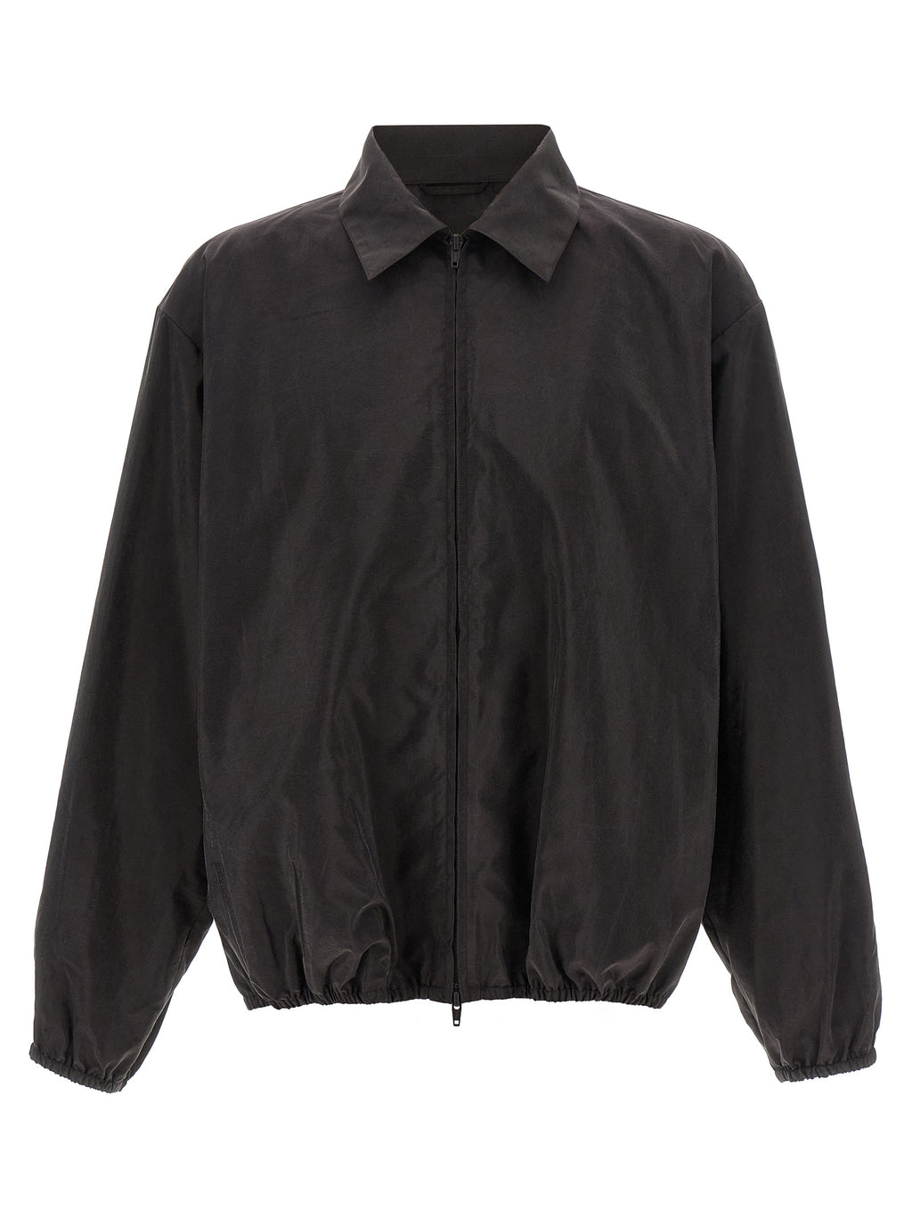 Brown Silk Shell Jacket