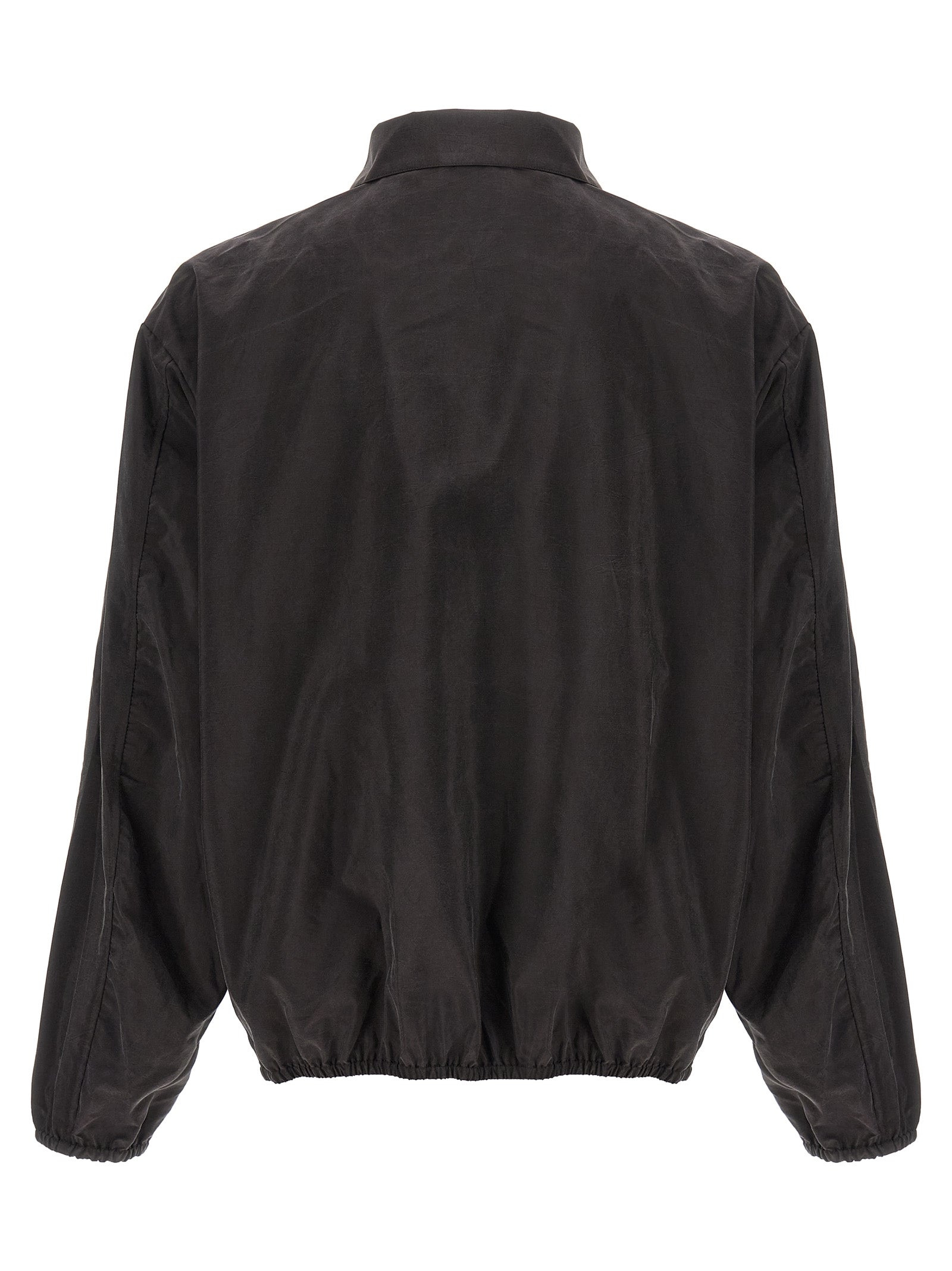 Brown Silk Shell Jacket