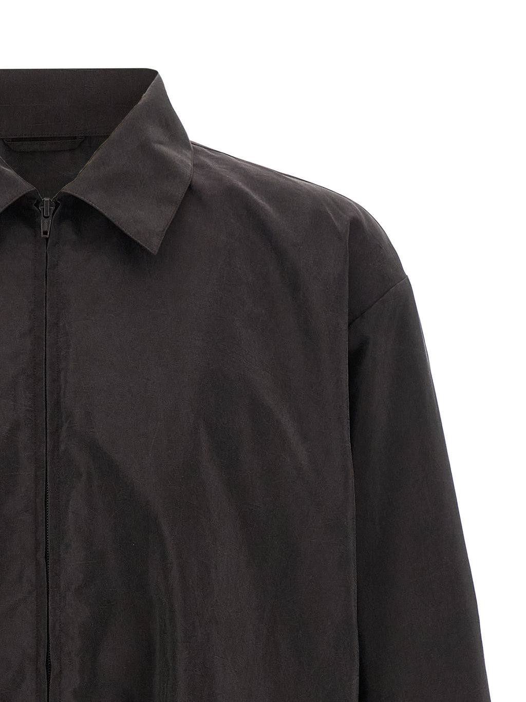 Brown Silk Shell Jacket