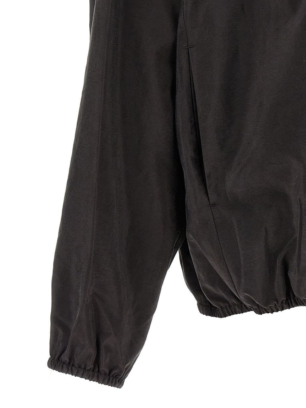 Brown Silk Shell Jacket
