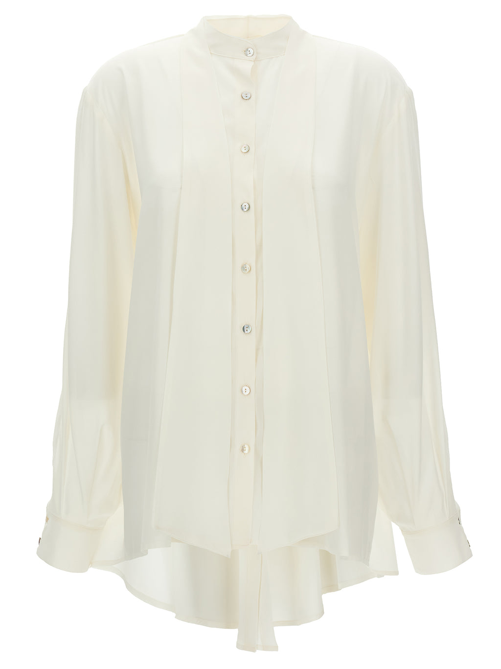 White Silk Blouse