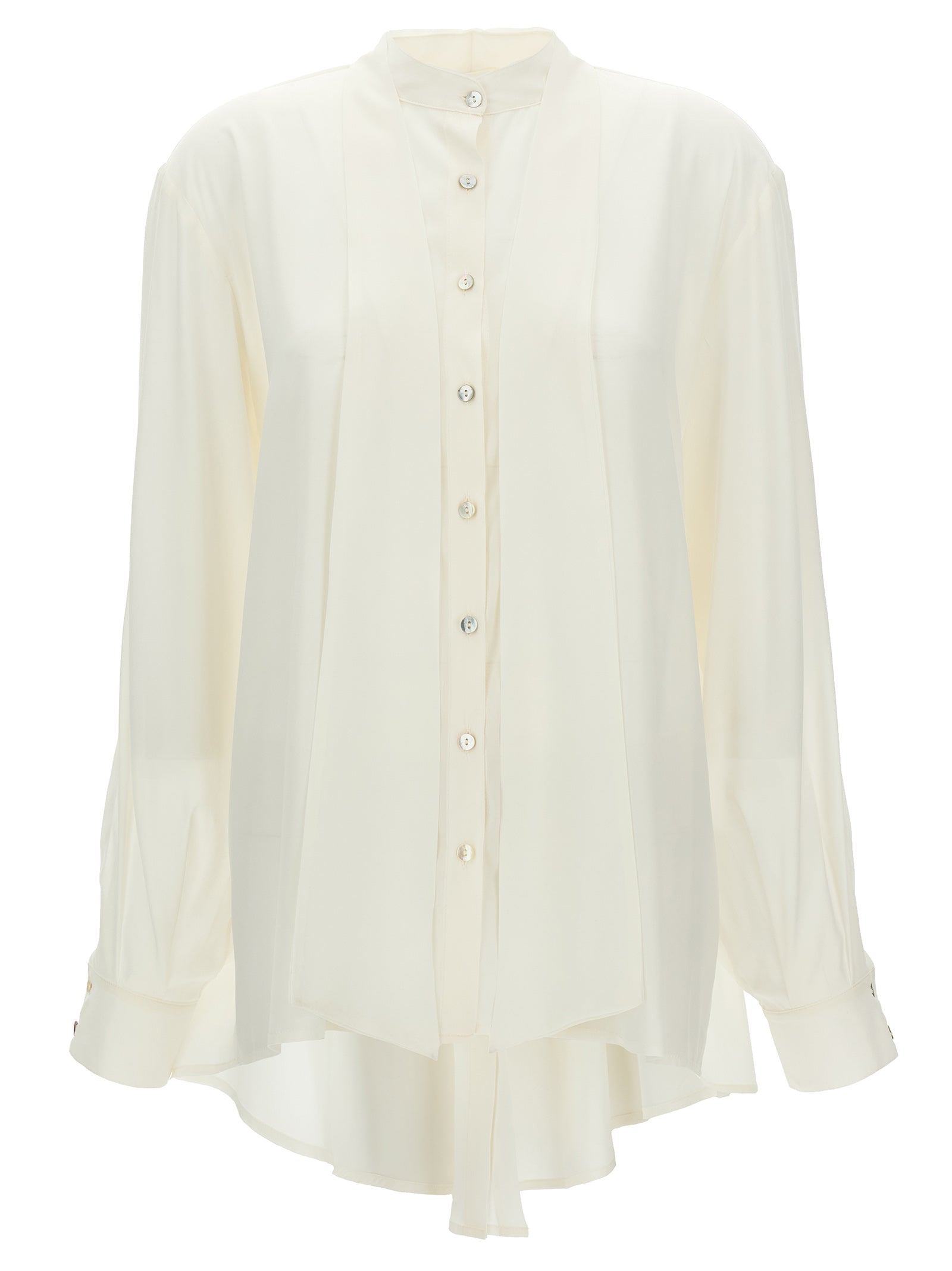 White Silk Blouse