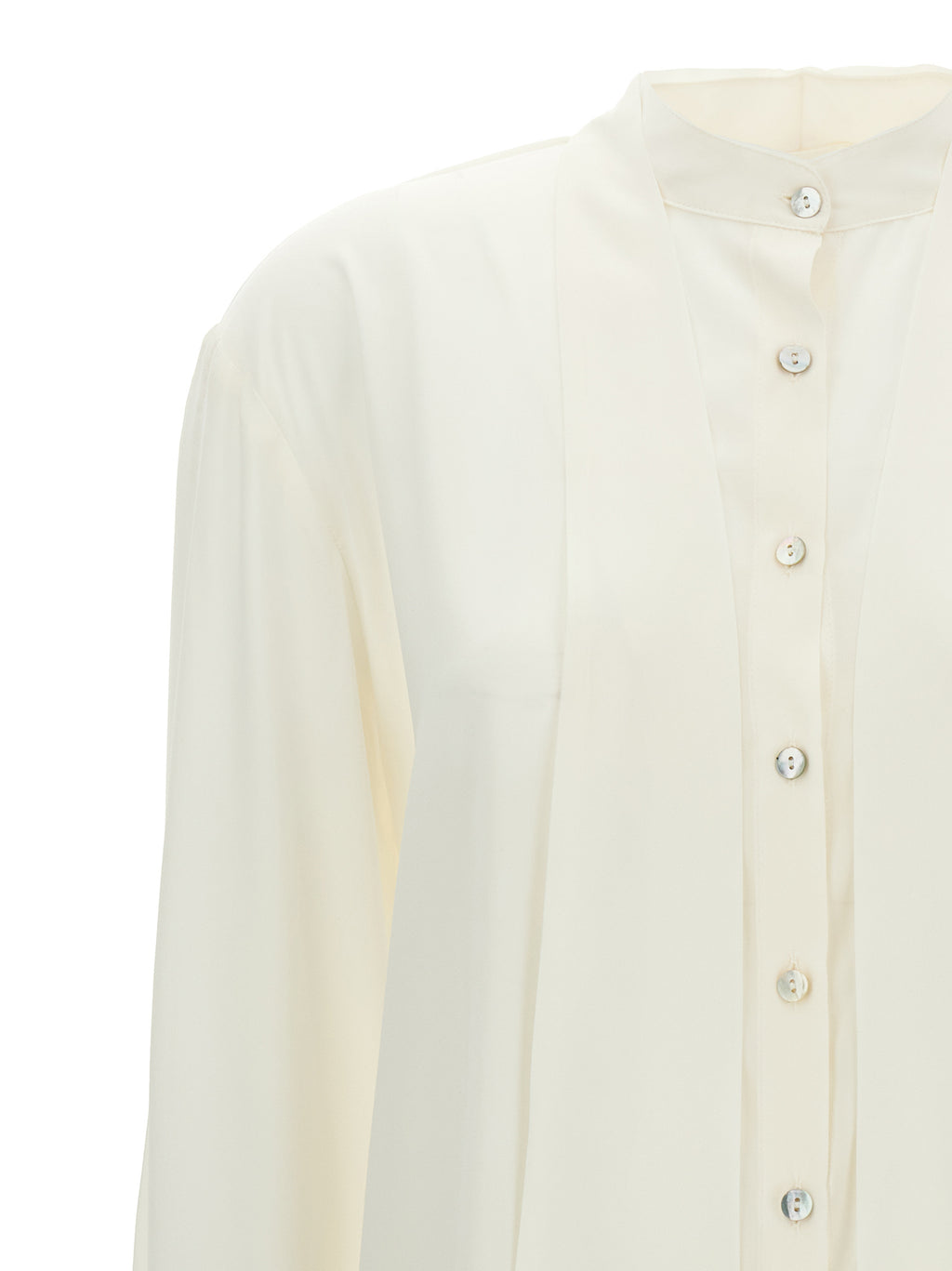White Silk Blouse