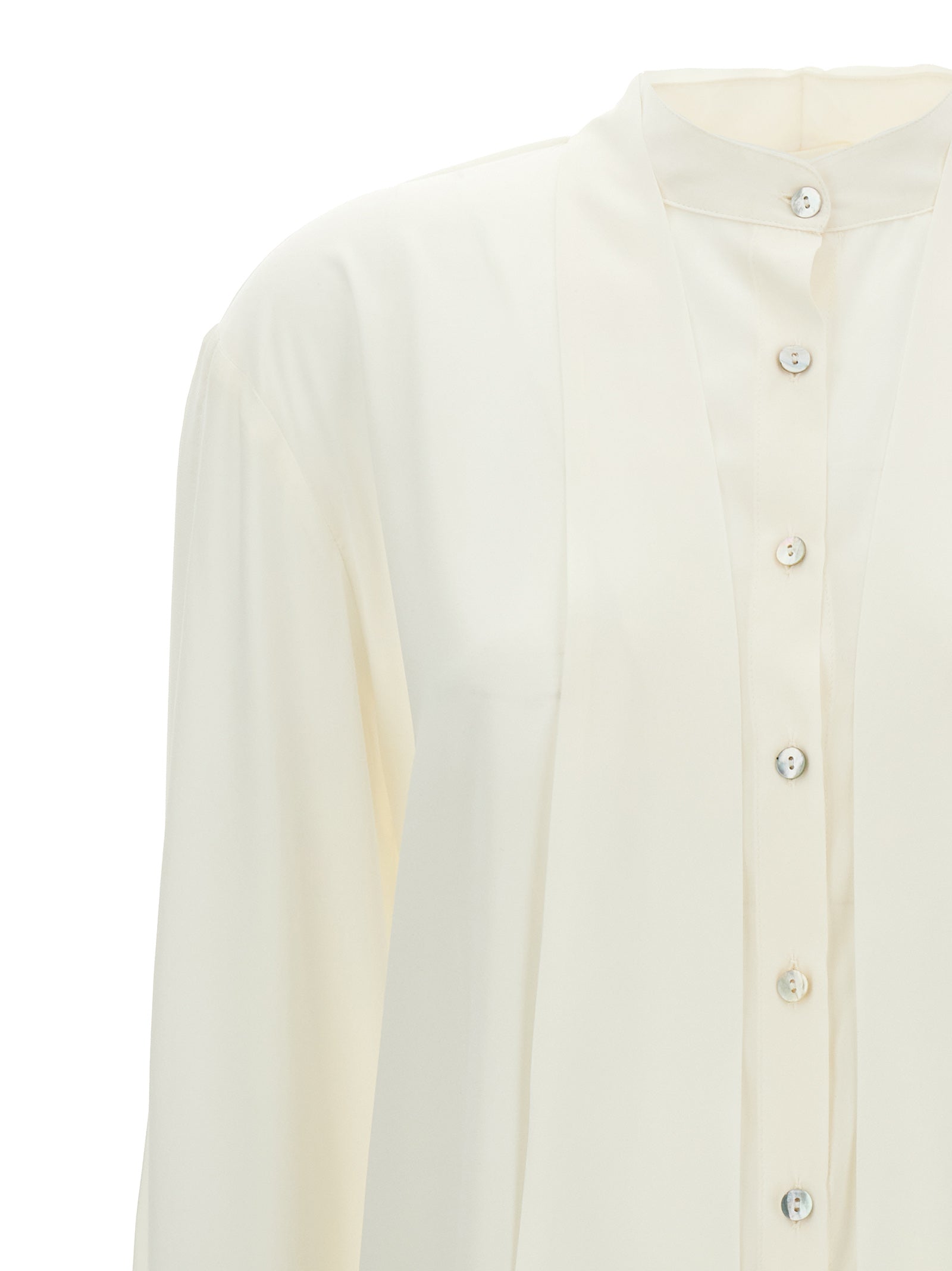 White Silk Blouse