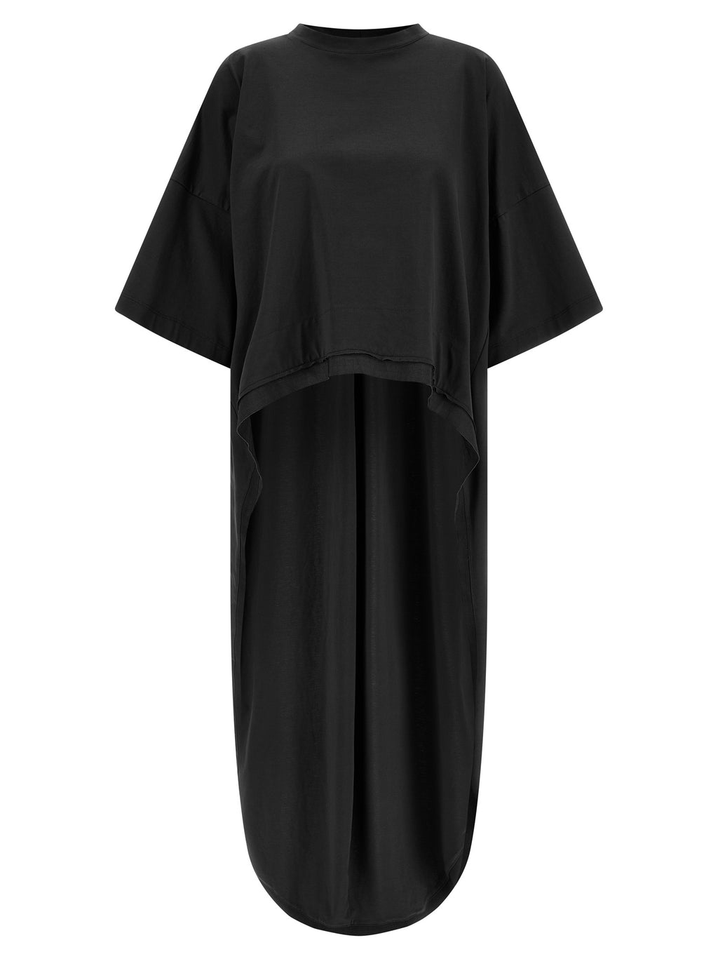 Black Cotton Casual Dress