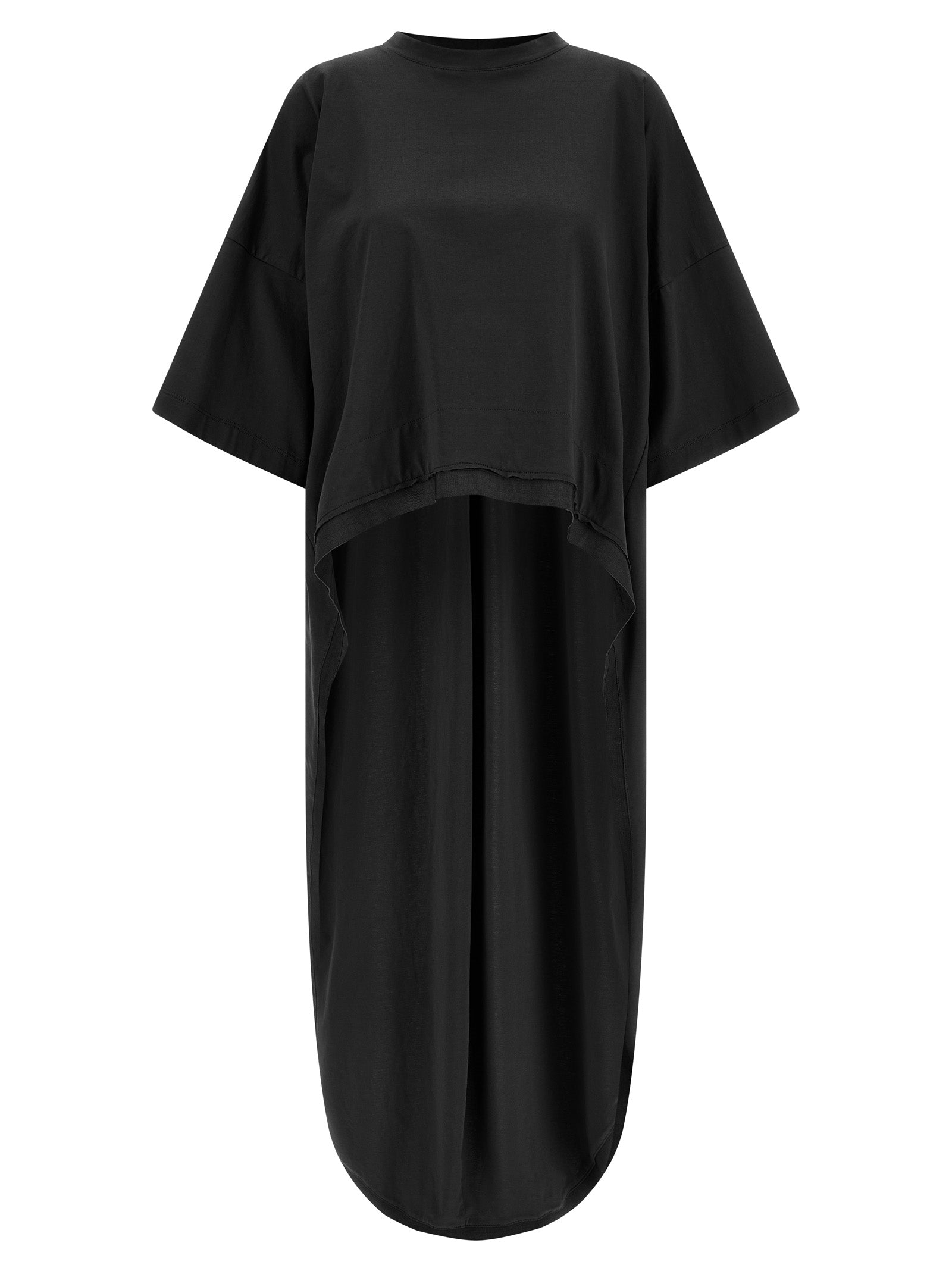 Black Cotton Casual Dress