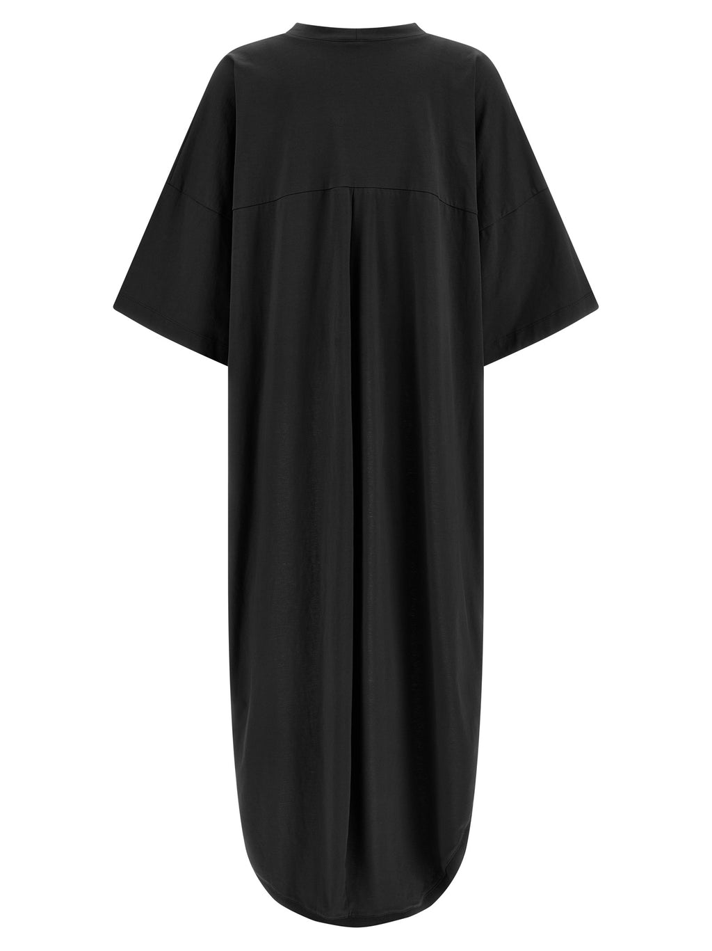 Black Cotton Casual Dress