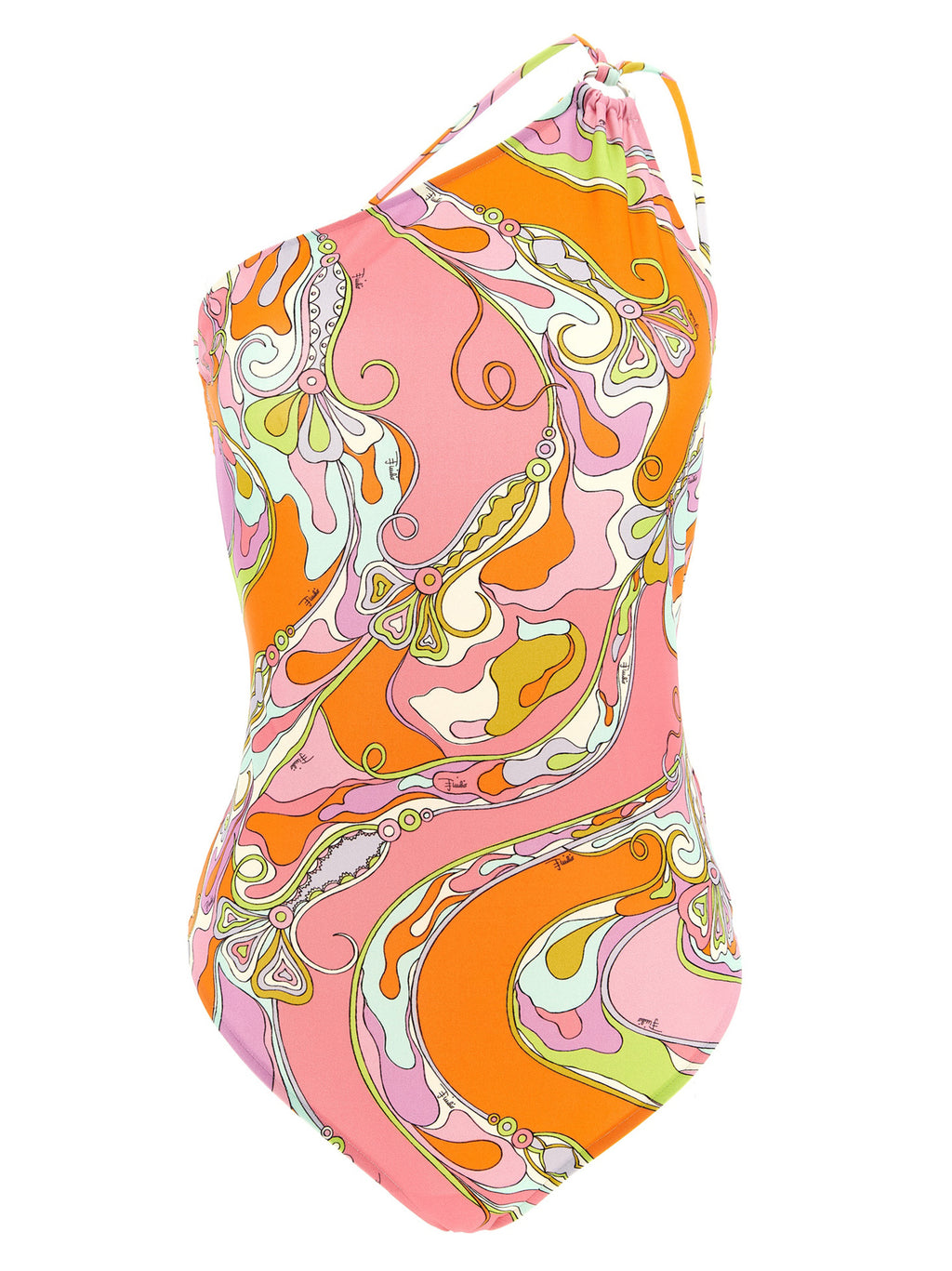 Multicolor Polyamide One-Piece Swimsuit