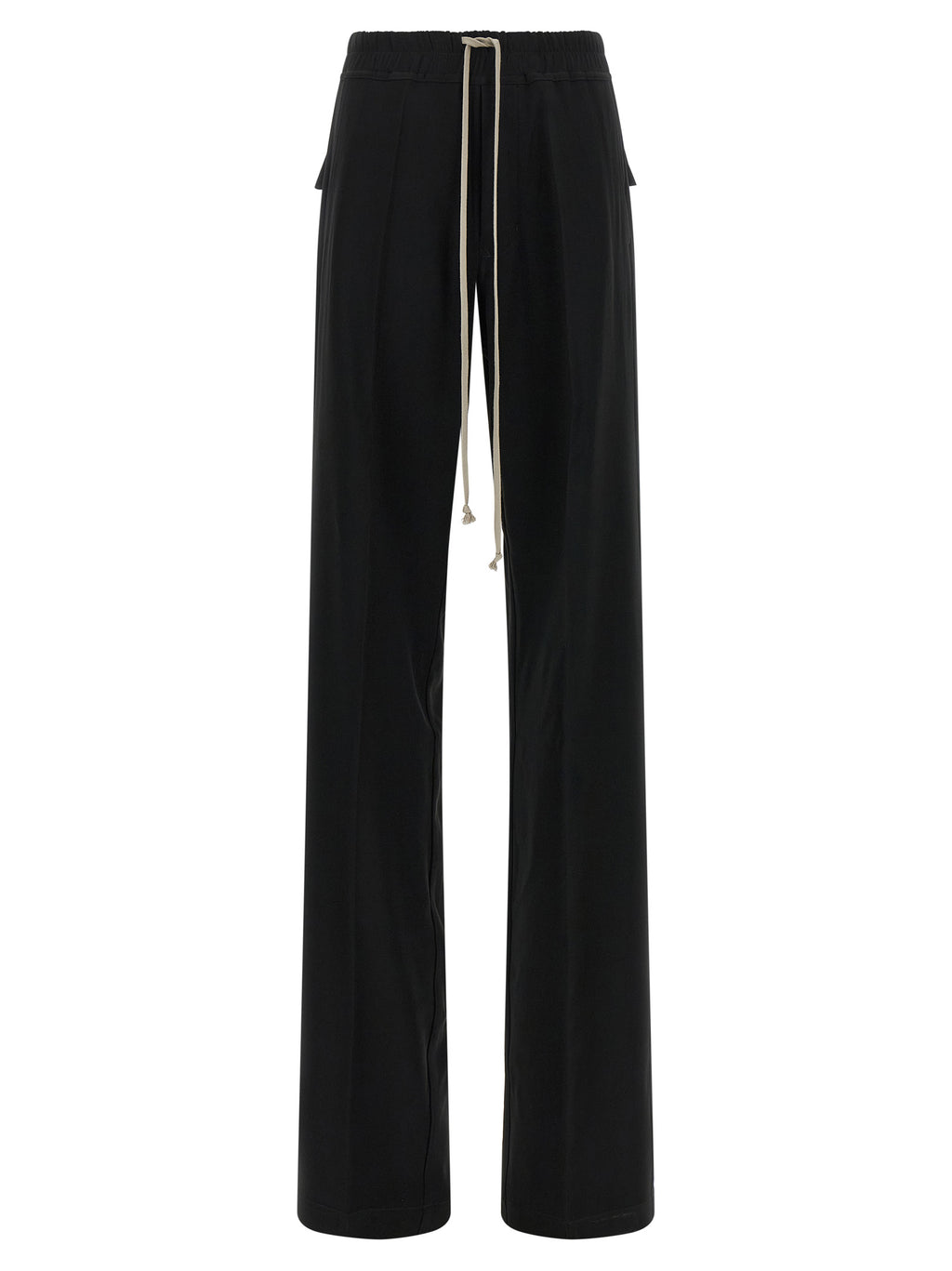 Black Viscose Casual Pants