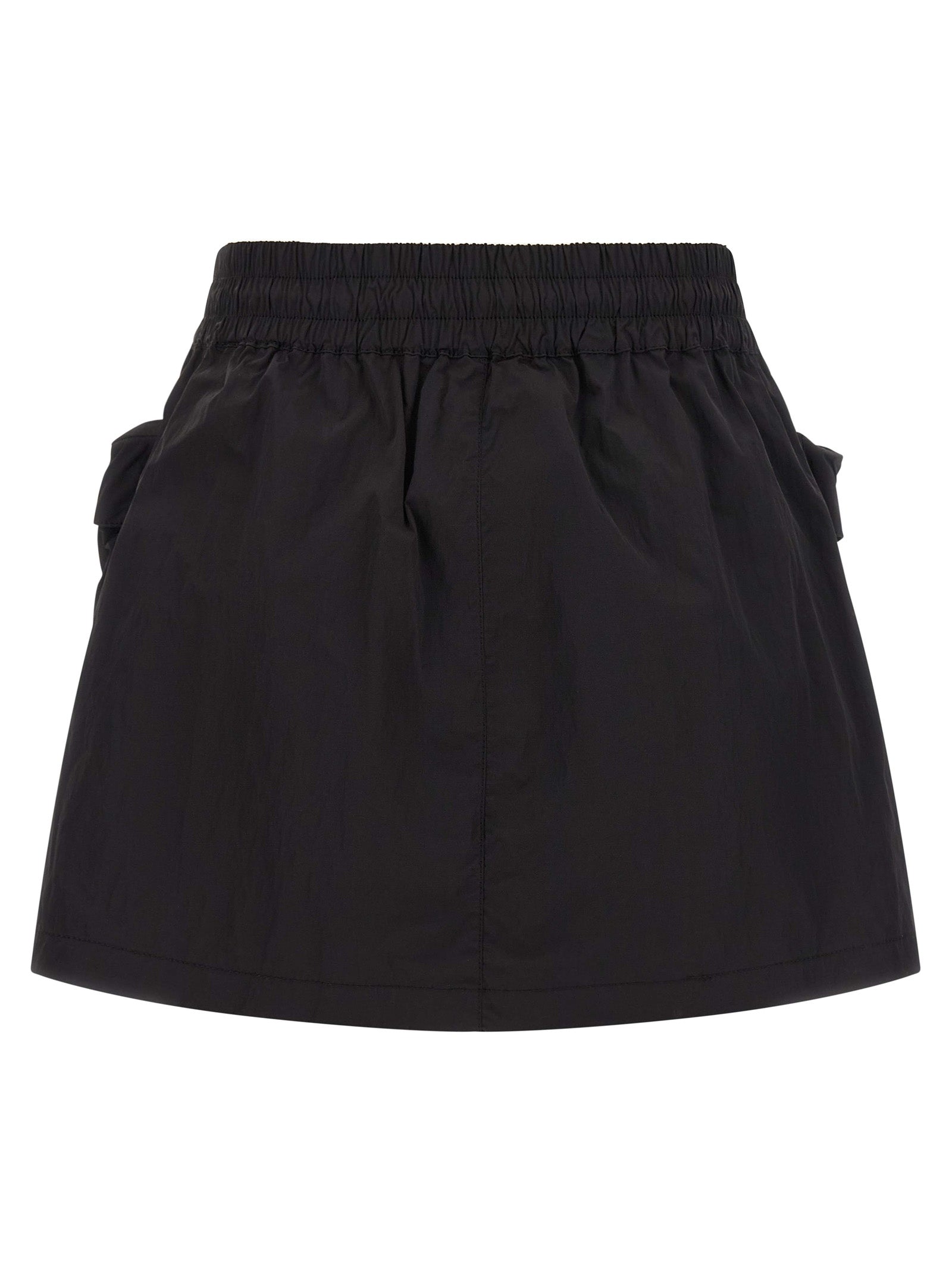 Black Polyamide Long Skirt