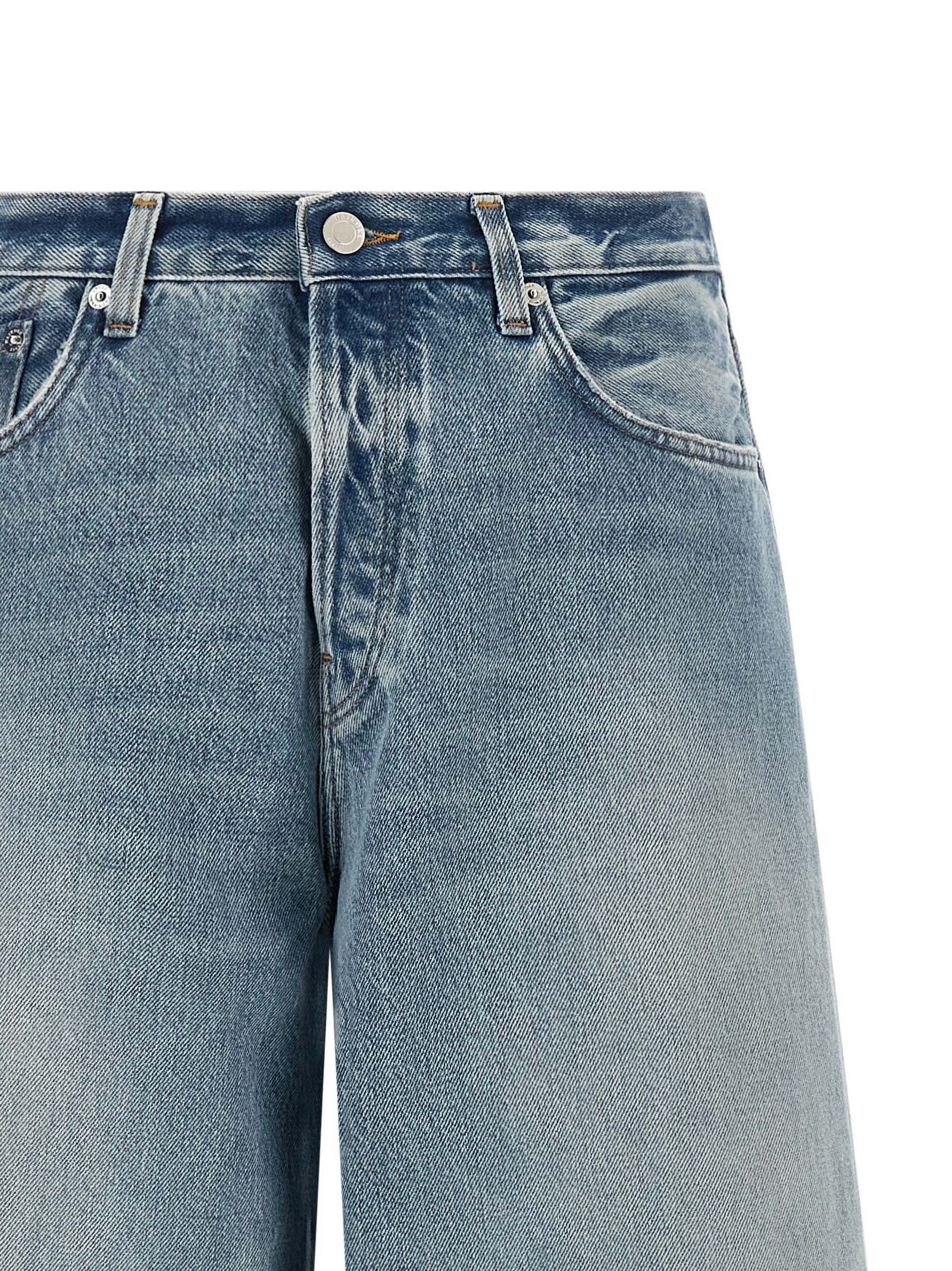 Blue Cotton Relaxed Fit Jeans