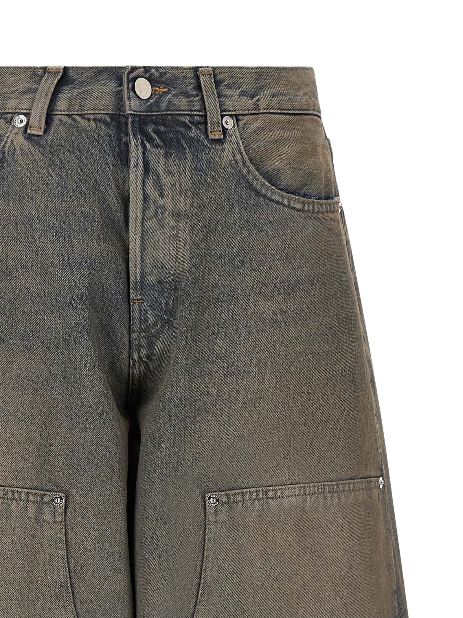 Blue Cotton Relaxed Fit Jeans
