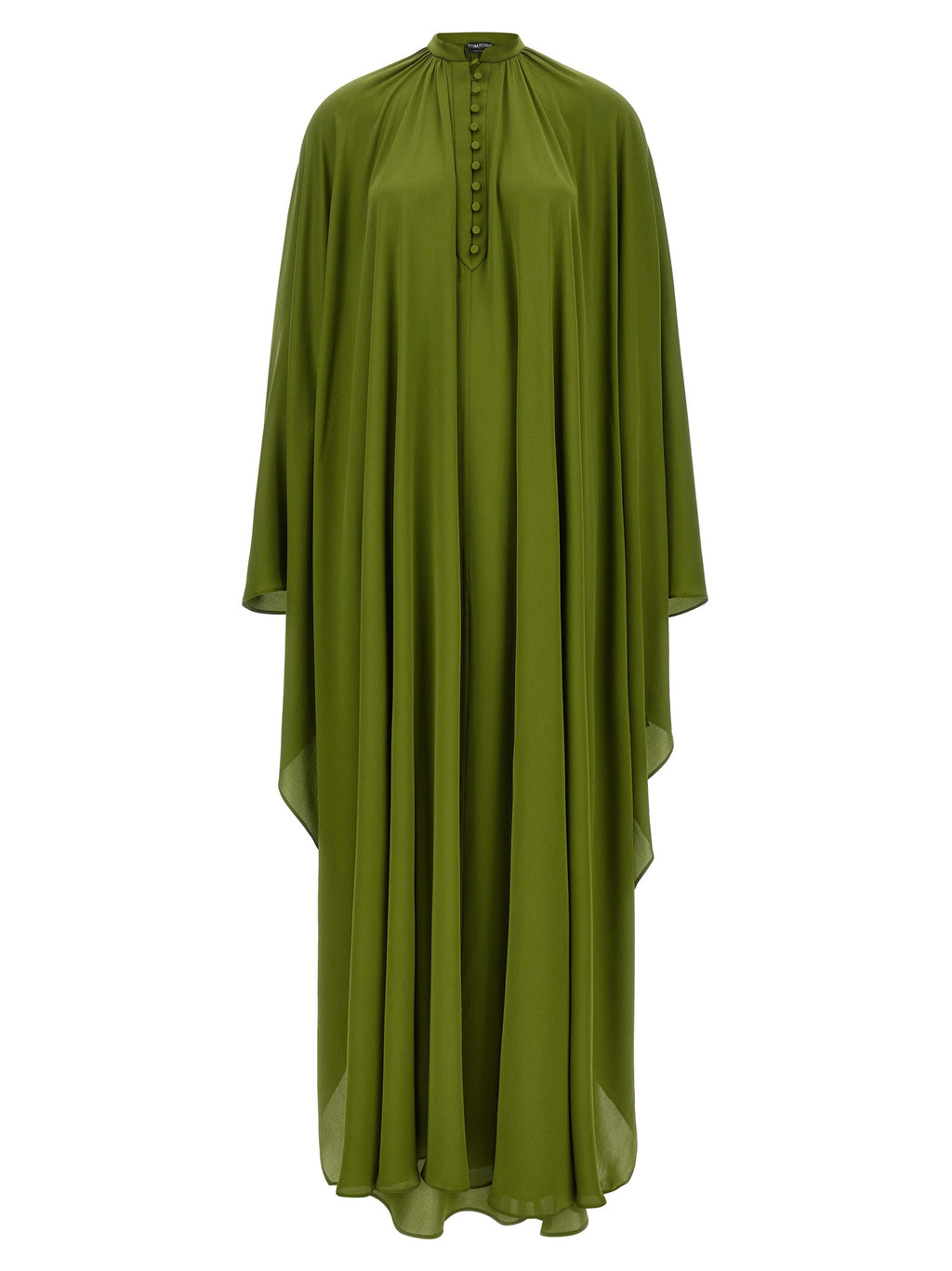 Bicolor Silk Long Dress