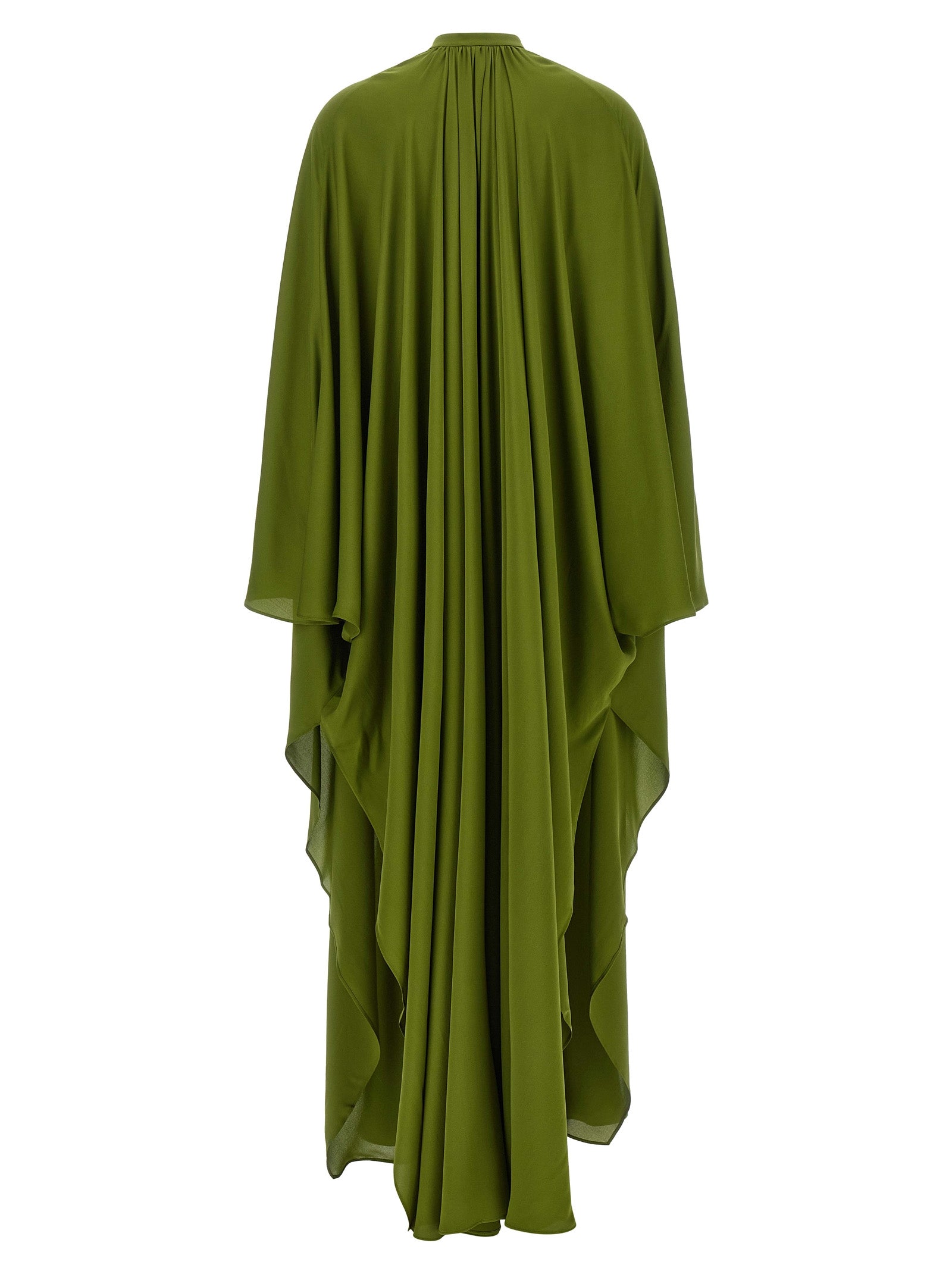 Bicolor Silk Long Dress
