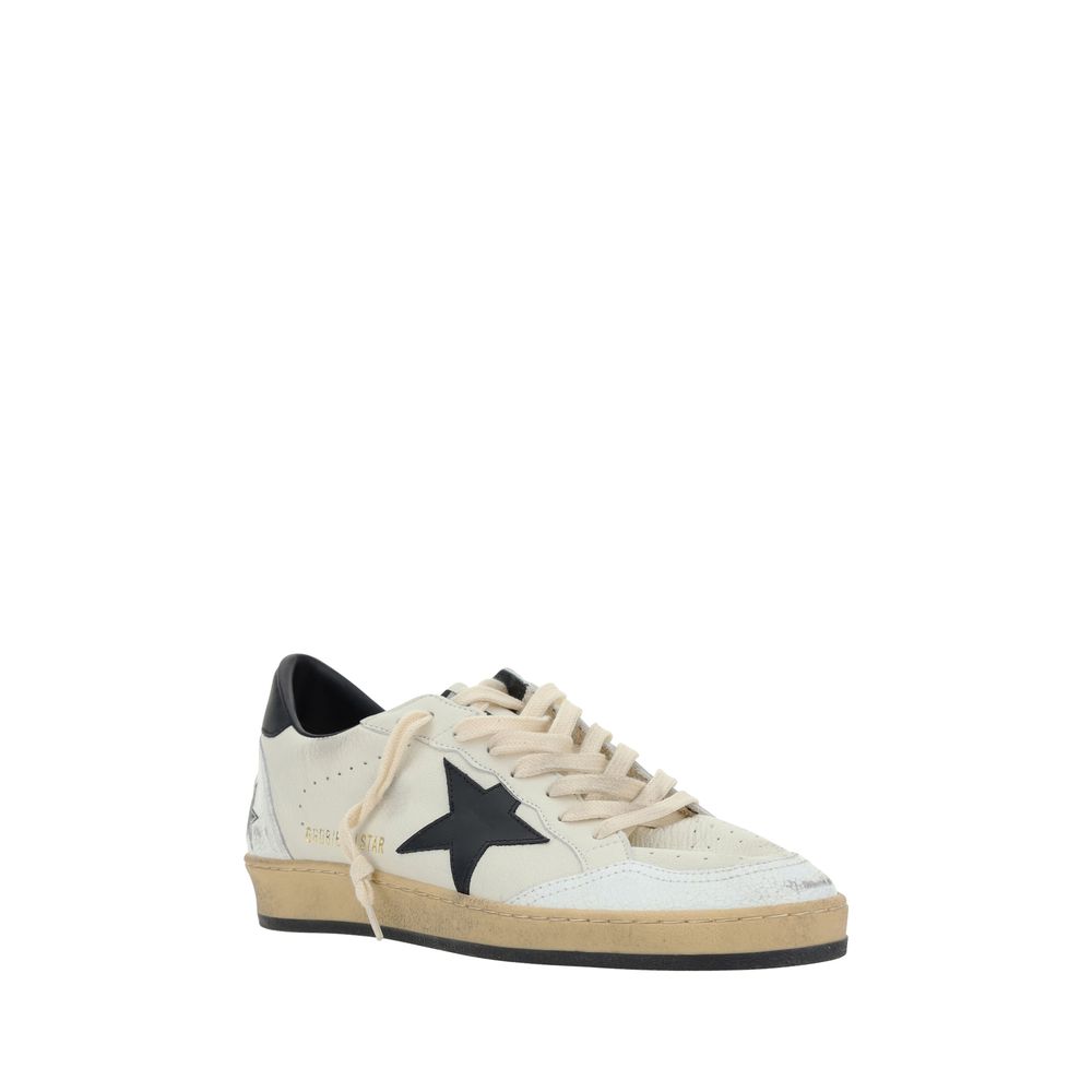 White Calf Leather Bos Taurus Low Top Sneakers