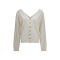 Beige Cashmere Cardigan
