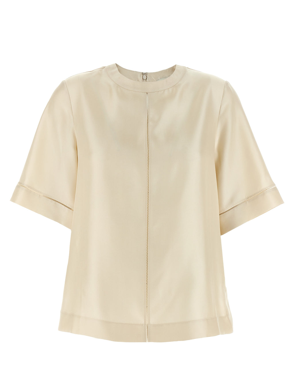 Beige Silk Blouse