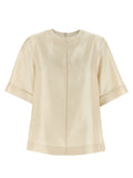 Beige Silk Blouse