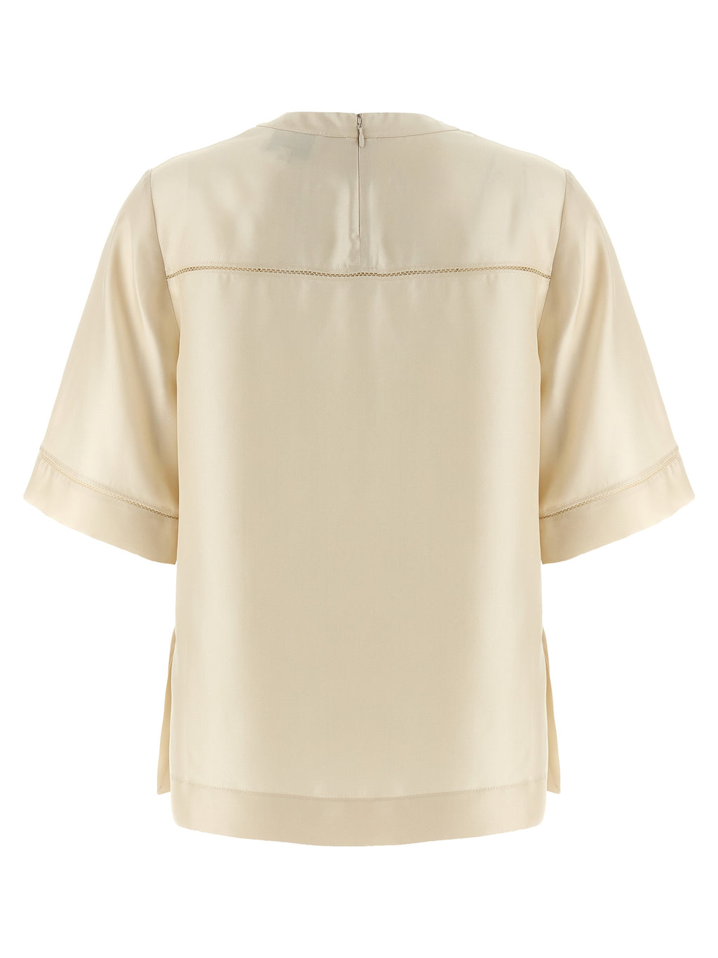 Beige Silk Blouse