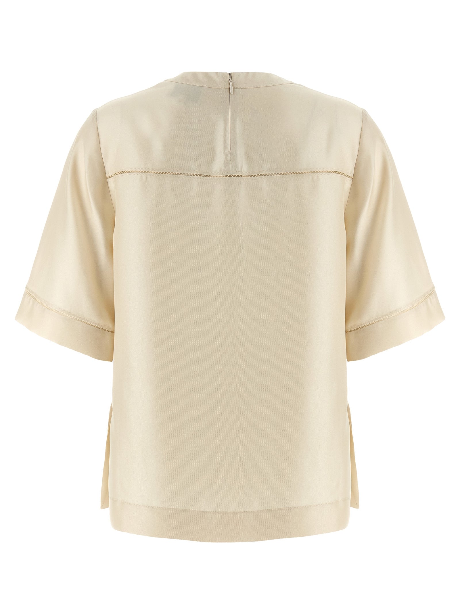 Beige Silk Blouse