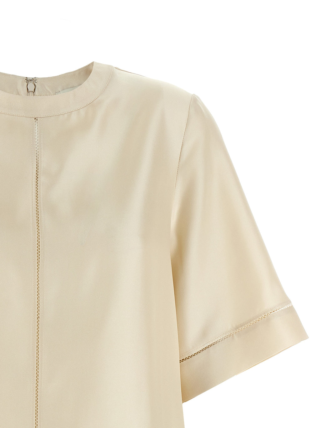 Beige Silk Blouse