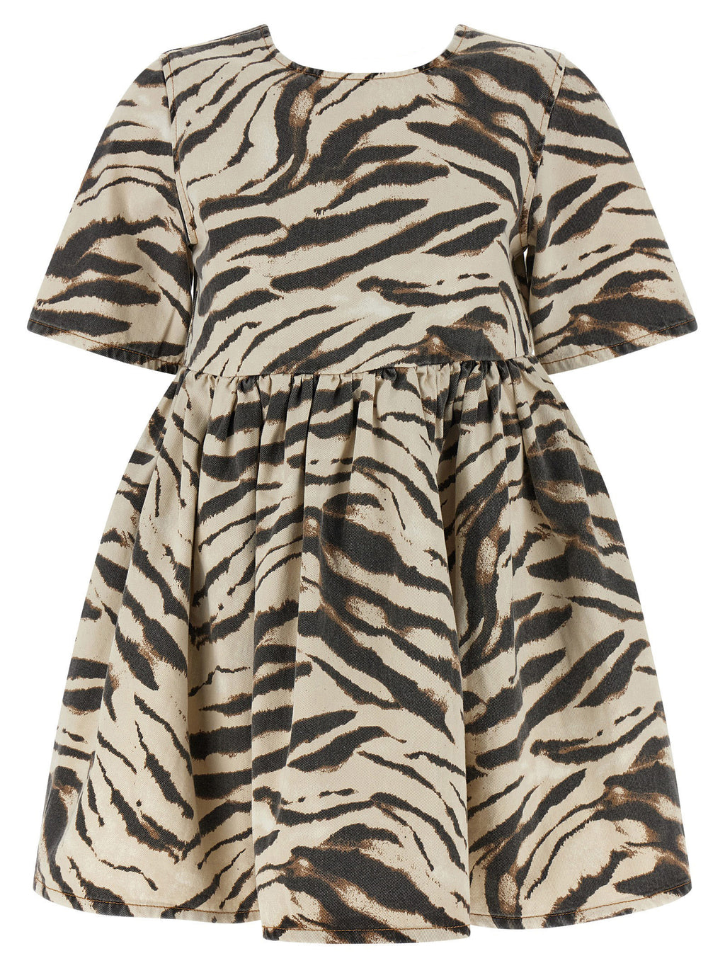 Multicolor Organic Cotton Short Dress