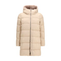 Beige Polyester Full-Length Jacket
