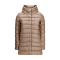 Beige Polyester Full-Length Jacket