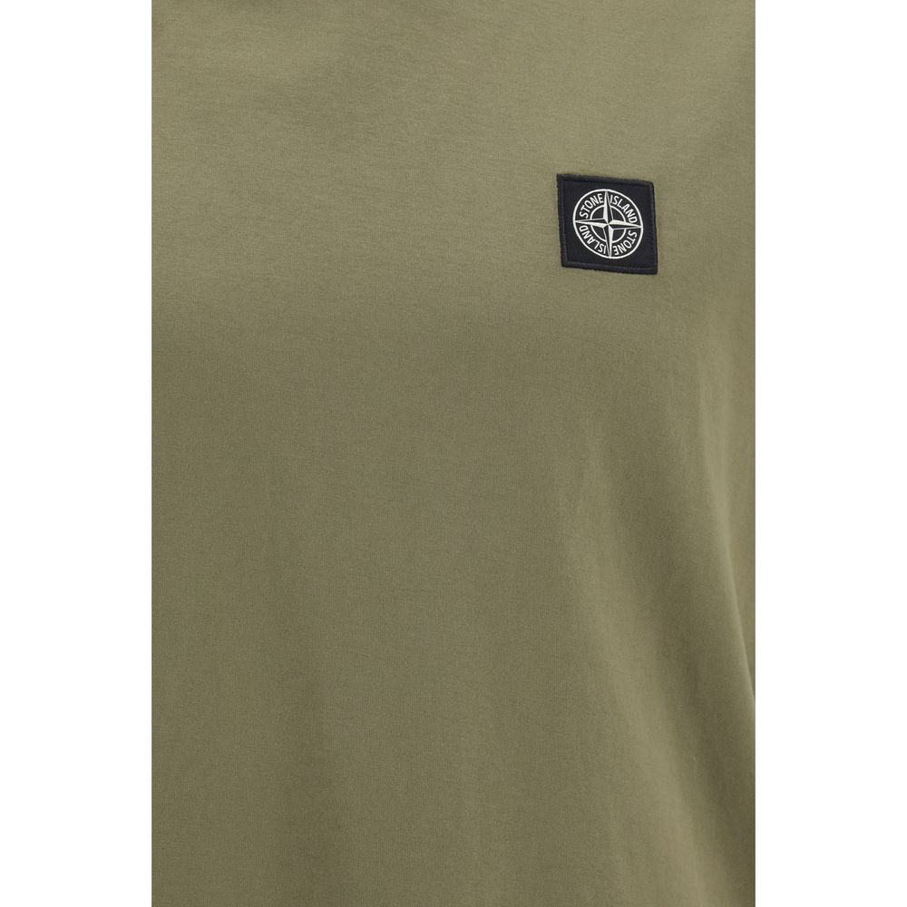 Stone Island Bicolor Cotton T-Shirt