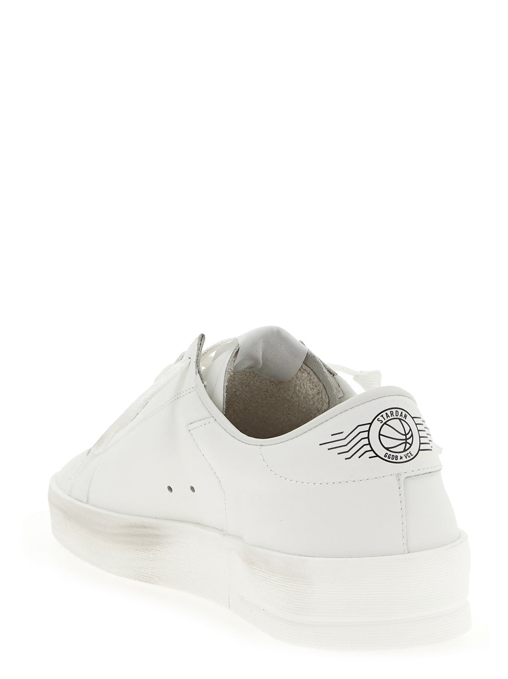 Golden Goose White Cowhide Low Top Sneakers